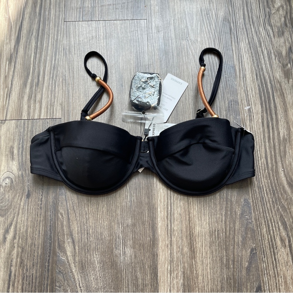 Express Black and Gold Women's Bra